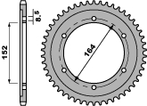 PBR rozeta 841 42 C45 YAMAHA SR 500 78-80, XT 500 76-80 (řetěz 530) (MADE IN ITALY)